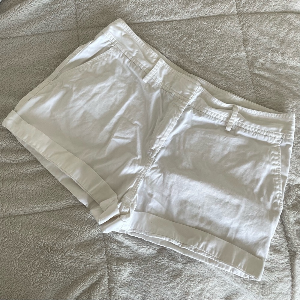 Women’s White Denim Shorts Classic Casual